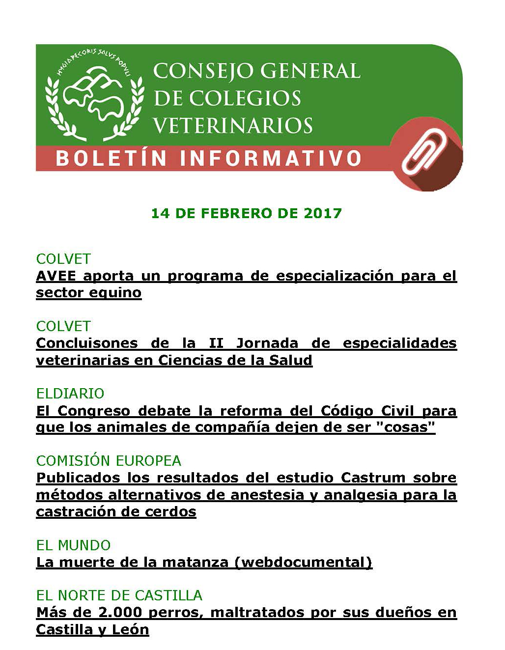 BOLETÍN INFORMATIVO