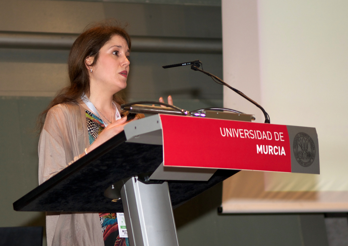 Rebeca García Pinillos durante su intervención.